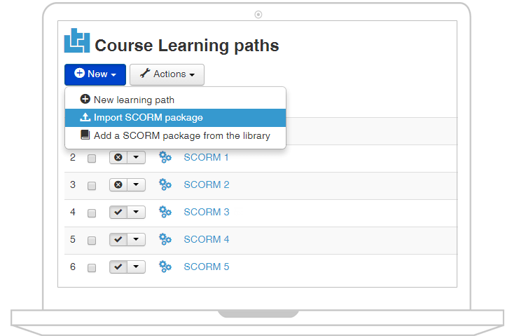 Joomla LMS scorm