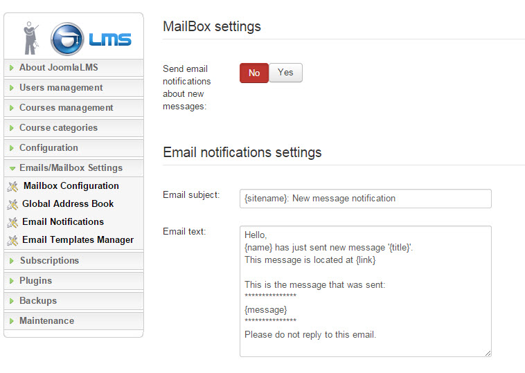 lms email