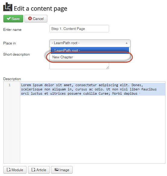 adding steps to chapters (part 2)