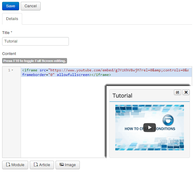 add custom module joomlalms