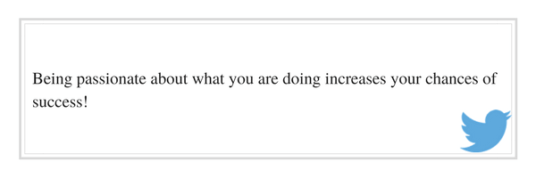 Tweet: Being passionate about what you are doing increases your chances of success!  http://ctt.ec/3R8Af @joomlalms