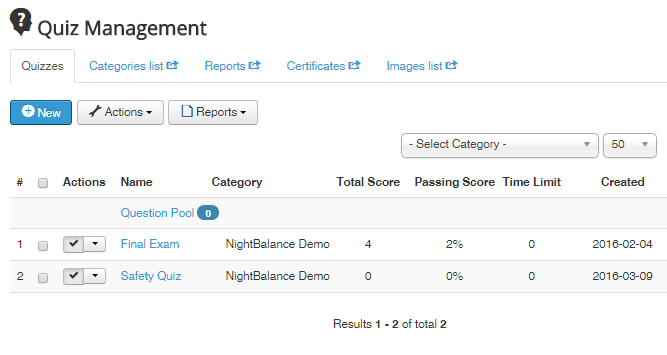 create a quiz certificate